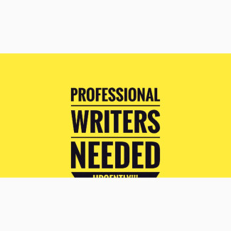 Professional Writers Needed Urgently