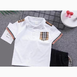 Baby Boys Top Polo and Short Set 2pcs Kids Set 1-2 Years