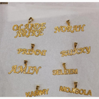 Gold Customized Necklace and Pendant