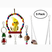 Pet Bird Parrot Toys 5pcs