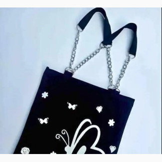 Tote Bag With Chain Handle