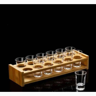 Bamboo Tequila Shots Racks - 12 Pieces