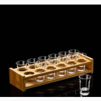 Bamboo Tequila Shots Racks - 12 Pieces