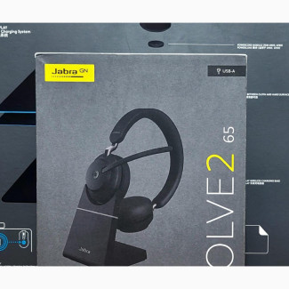 Jabra Evolve2 65 MS Wireless Headphones With Link380a-Black