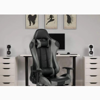 Ergonomic Gaming Chair Ash and Black