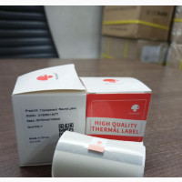 50*50mm Transparent Round Shape Label Sticker