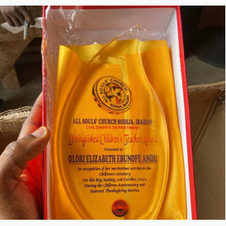 Quality Acrylic Award Plaque75