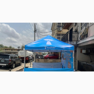 Gazebo Tent Canopy Stand 10ft by 10ft - Roll-up Banner