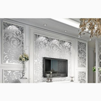 Adore Decor Glittering Silver Grey Wallpaper - 5.3 SQM