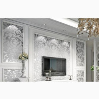 Adore Decor Glittering Silver Grey Wallpaper - 5.3 SQM