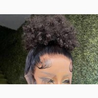 Mini 360 Pixie Curl Human Hair Lace Wig