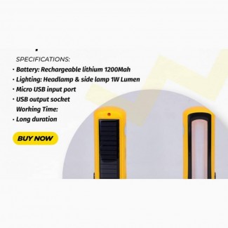 Rugged Solar Touch LGHT/Phone Charger - Brand New