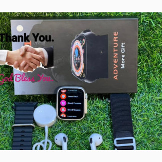 AWO 1 Series 8 Smart Watch with Airpod - Brand New