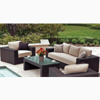 Four Pieces Of Half Coconut Chairs With Table