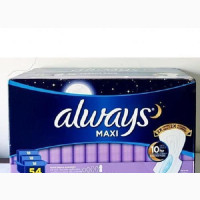 Always Maxi Overnight Pads - 54 Count
