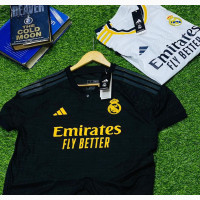 Real Madrid Official 23/24 Away Black Jersey