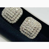 18k Gold VVS Diamond Earrings - Brand New
