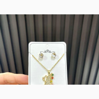 Fashion Jewelry Non Tarnish Necklace Set - Silver or Gold