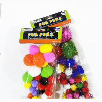 Pom Poms 100ct