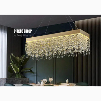 Brand New Crysnordic Dining L Chandelier