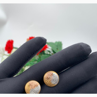Original 3-Tone Gold Platted Italian Earrings