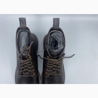 Walk London Wolf Toe Cap Boots in Brown