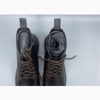 Walk London Wolf Toe Cap Boots in Brown