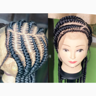 Side Part Stitches Braided Wig