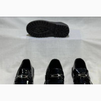 Brand New Boys#039; Loafers in Black Leather