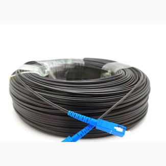 Brand New 50m SC/UPC Single Core Drop Cable Outdoor 3 Steel Wire Sm