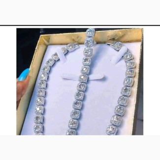 Unisex Blink Fashion Neck and Hand Chain - Silver