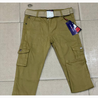 Armani Jeans Boy Chinos Cargo Trouser With Belt