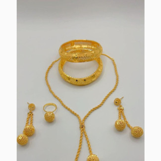 Fashion Jewelry Gold Plated Necklace Set