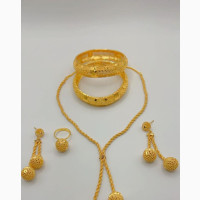 Fashion Jewelry Gold Plated Necklace Set