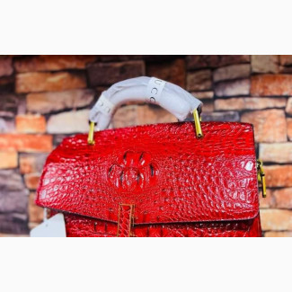 Croc Leather Handbag