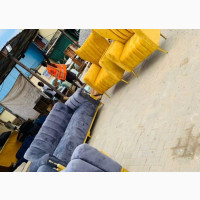 Quality Gray and Yellow Fabric Sofa