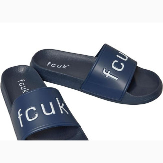 French Connection FCUK Slides for Men - Navy Blue - Size 43, 46