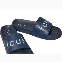 French Connection FCUK Slides for Men - Navy Blue - Size 43, 46