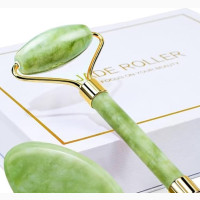 Jade Roller and Gua Sha Massage Tool for Face Neck