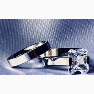 Bold Secure Stone Wedding Ring
