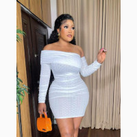 Sexy One Shoulder Bodycon Mini Dress