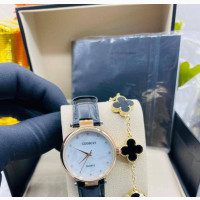 Luoscat Ladies Watch and Vca Bracelet Set