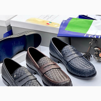 ROBERTO SERPENTINI, Italian Weaved Leather Shoe
