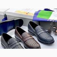 ROBERTO SERPENTINI, Italian Weaved Leather Shoe