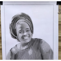 Pencil Portrait - Beautifully Enlarged and Framed