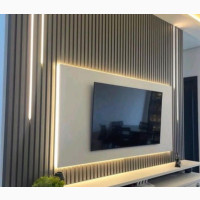 TV Console With Fluted Panels