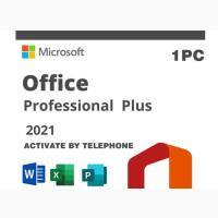 Office 2021 Pro Plus 1 User - Phone Activation