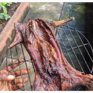 Oven Dried Smoked Rabbit Meat - Healthy White Meat