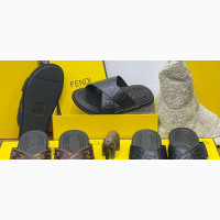 Fendi Leather Slippers for Men - Brand New