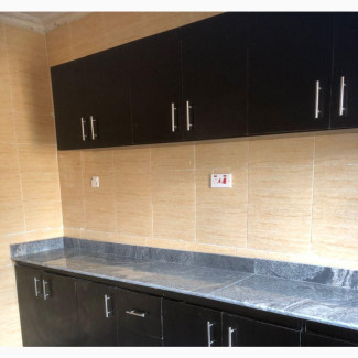 Home Kichen Cabinets HDF Wood With Mable Top